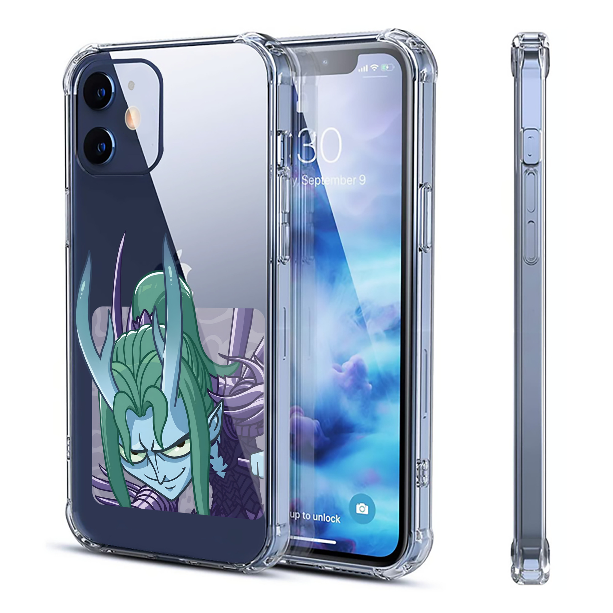 （画像用） Ne Zha 2 ナタ 魔童の大暴れ 【iPhone 12シリーズ対応】透明スマホケース（クリアソフトケース）